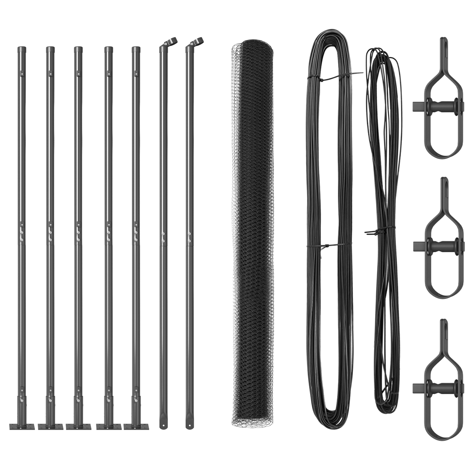 Hexagon Fence Grey 1.6x10 m Steel - Image 2