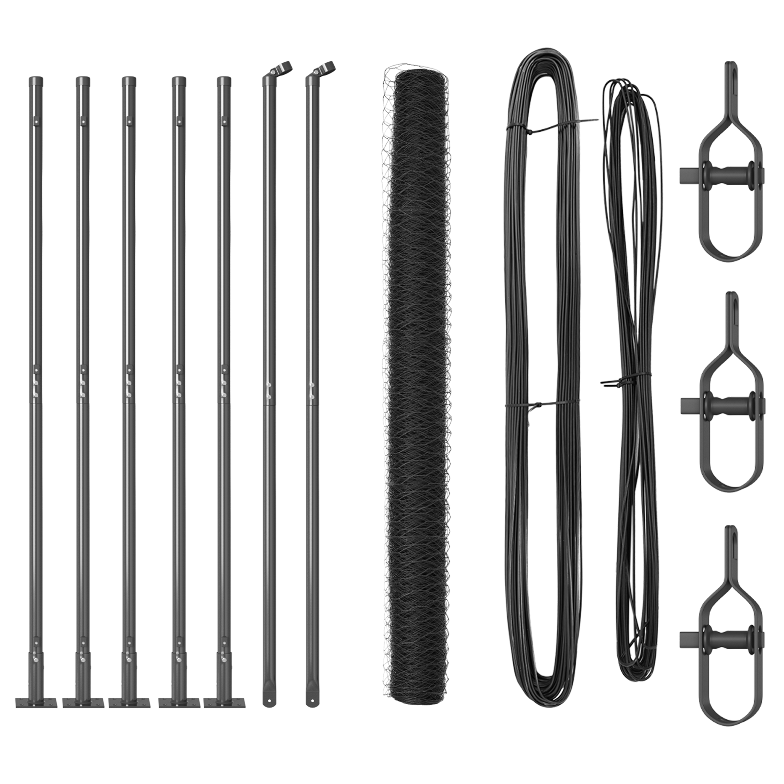 Hexagon Fence Grey 1.6x10 m Steel - Image 2