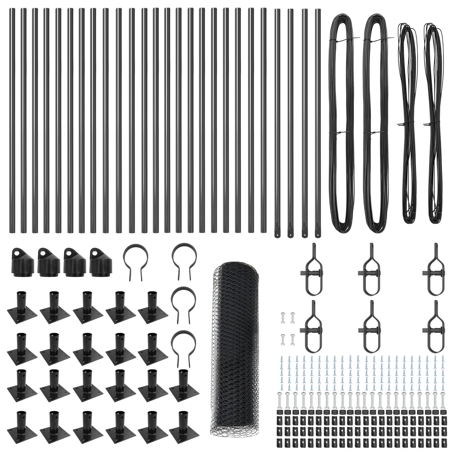 Hexagon Fence Grey 0.4x50 m Steel - Image 4