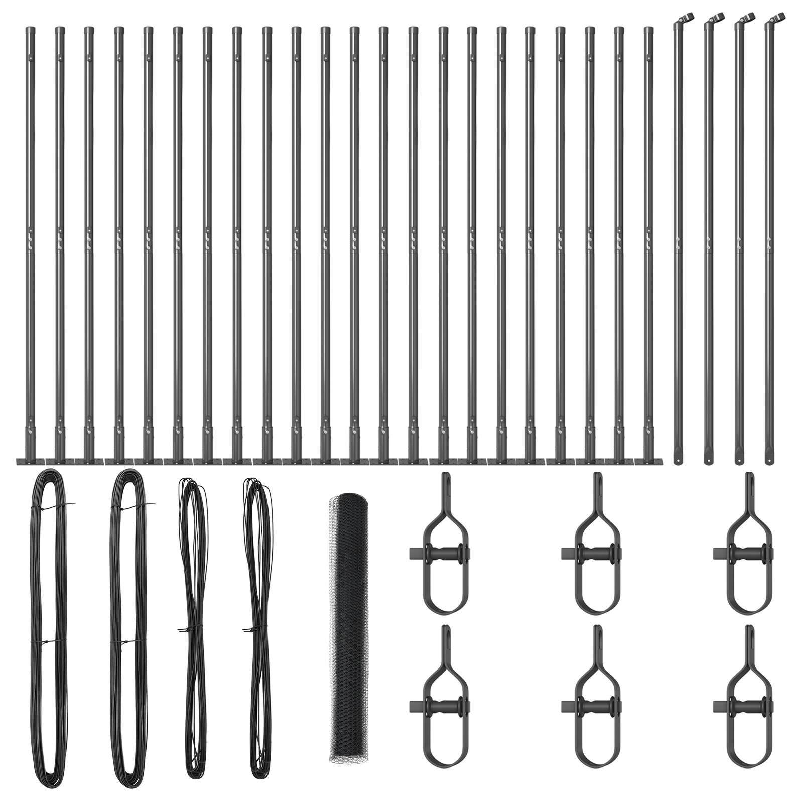 Hexagon Fence Grey 1.2x50 m Steel - Image 2