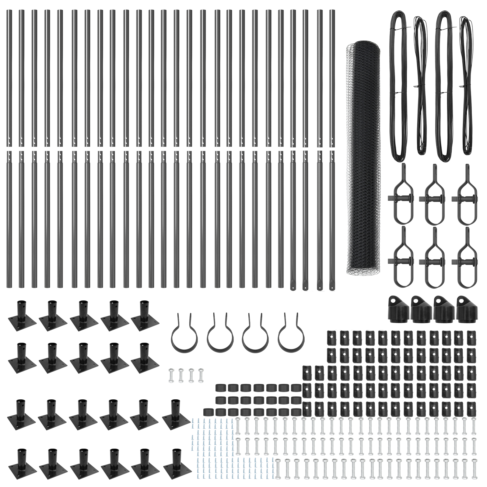 Hexagon Fence Grey 1.2x50 m Steel - Image 4