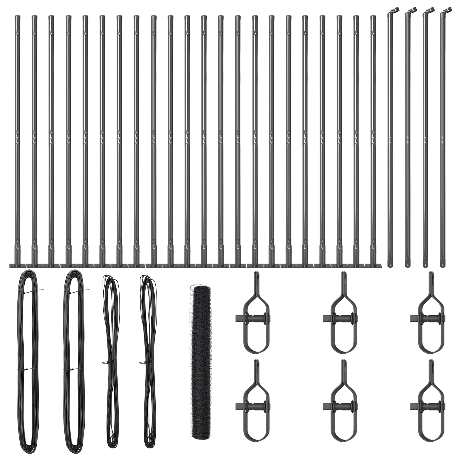 Hexagon Fence Grey 1.2x50 m Steel - Image 2