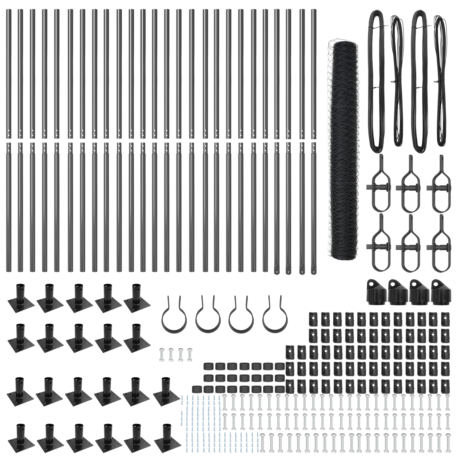 Hexagon Fence Grey 1.2x50 m Steel - Image 4