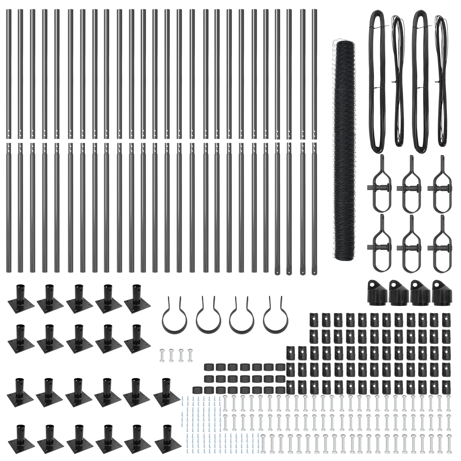 Hexagon Fence Grey 1,4x50 m Steel - Image 4