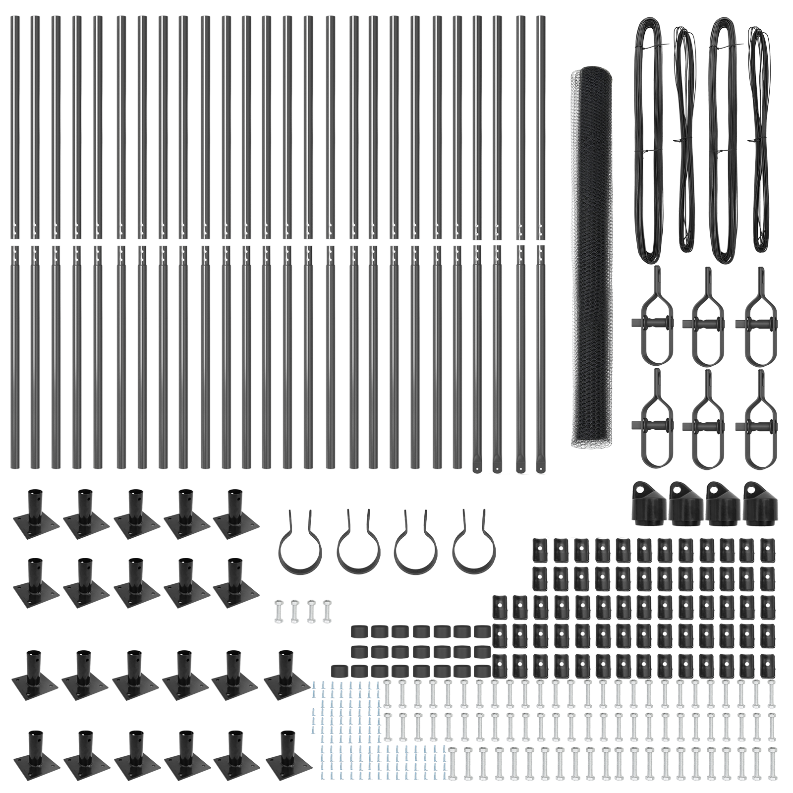 Hexagon Fence Grey 1,6x50 m Steel - Image 4