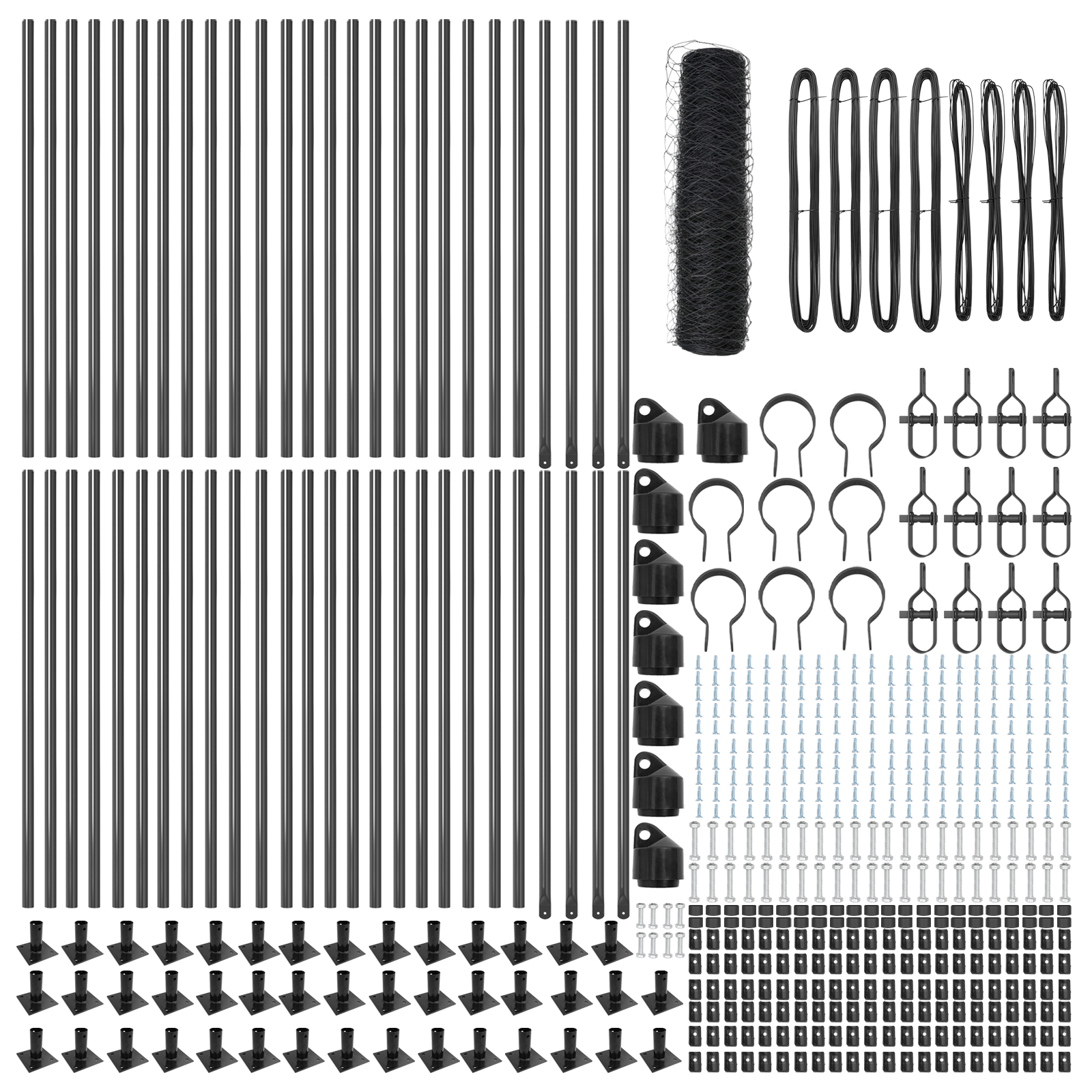 Hexagon Fence Grey 0,4x100 m Steel - Image 4