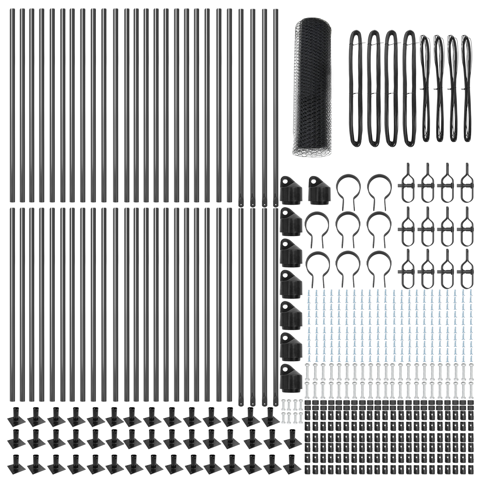 Hexagon Fence Grey 0.5x100 m Steel - Image 5