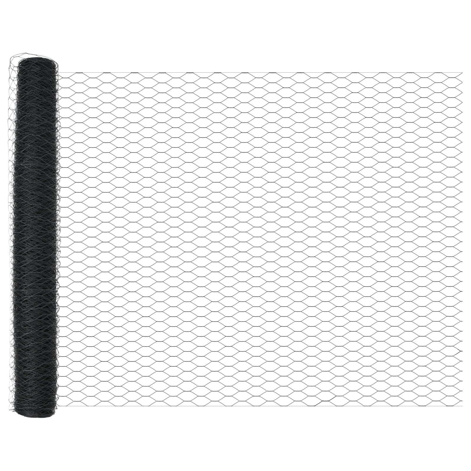 Hexagon Fence Grey 1x100 m Steel - Image 5
