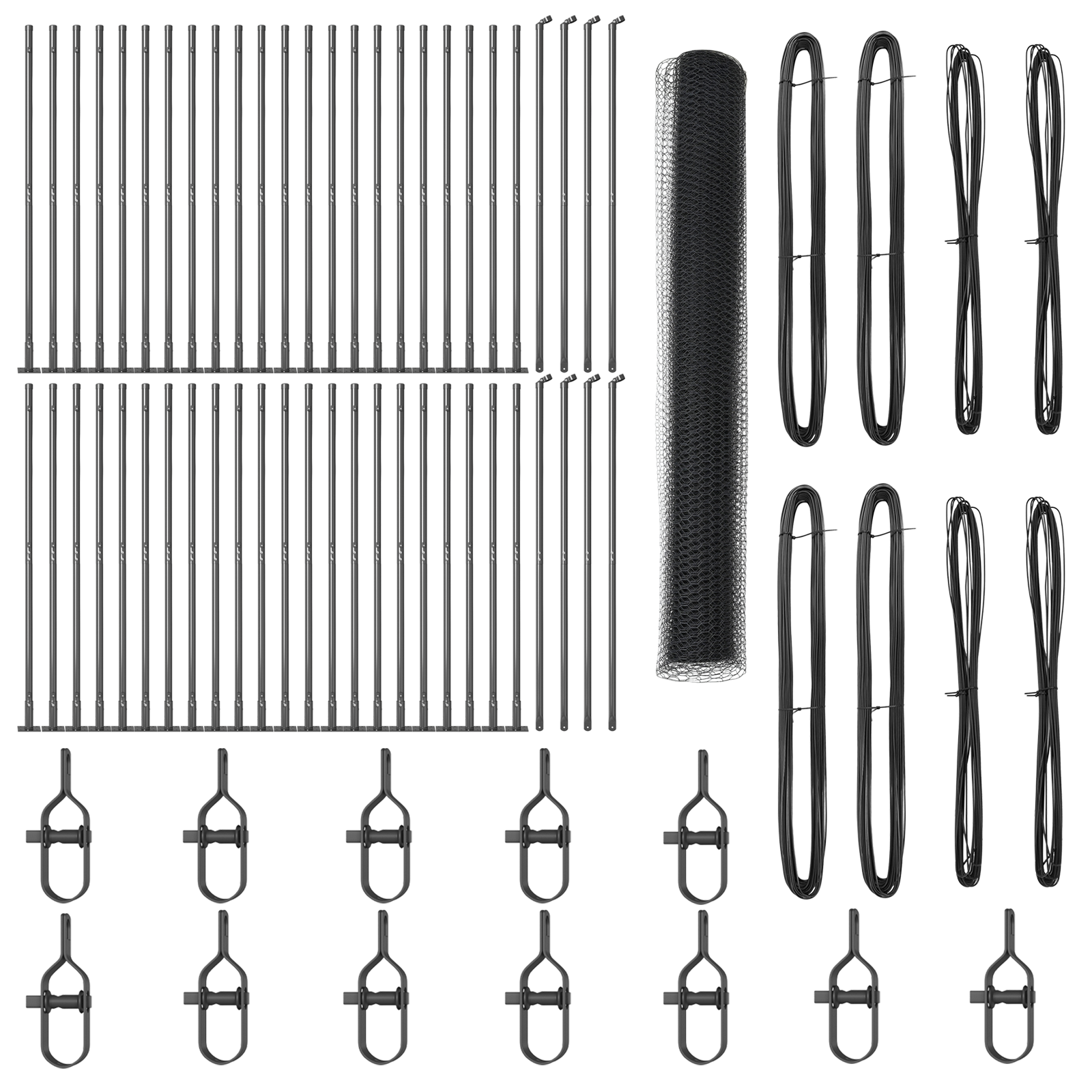 Hexagon Fence Grey 1.2x100 m Steel - Image 2