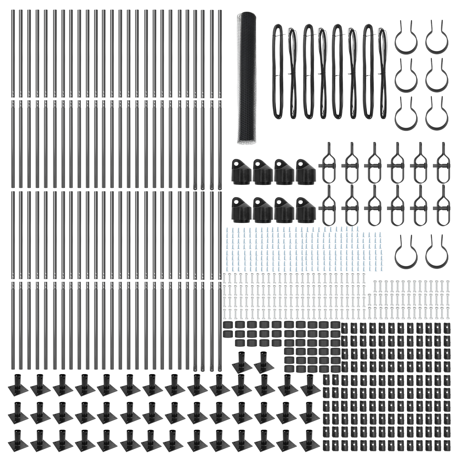 Hexagon Fence Grey 1.2x100 m Steel - Image 4