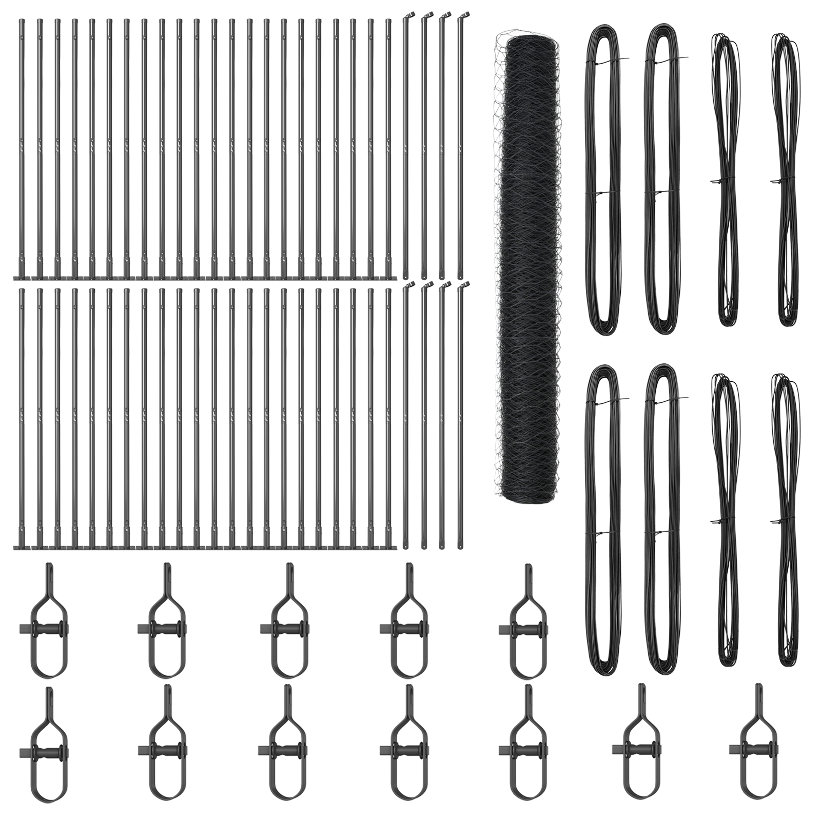 Hexagon Fence Grey 1.2x100 m Steel - Image 2