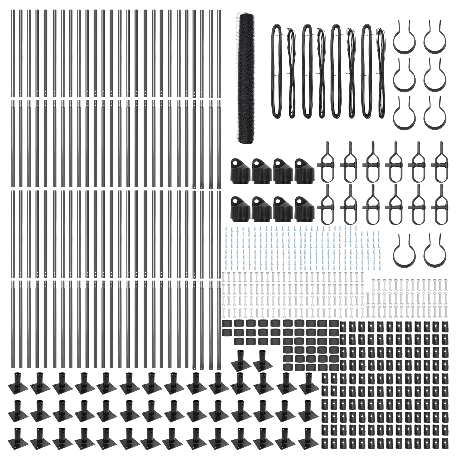 Hexagon Fence Grey 1.2x100 m Steel - Image 4