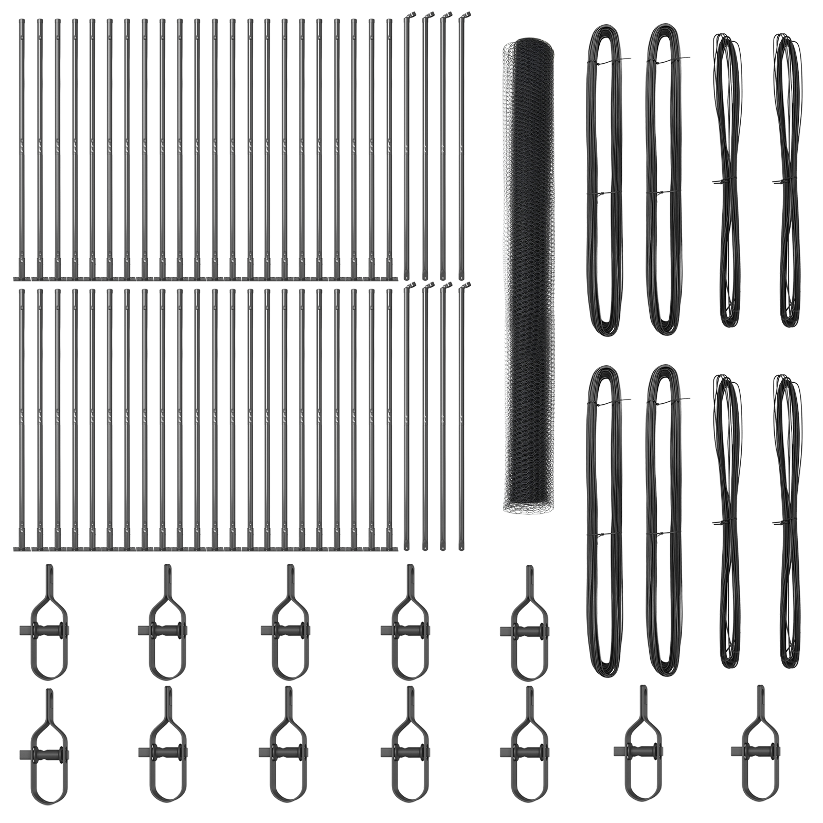 Hexagon Fence Grey 1.4x100 m Steel - Image 2