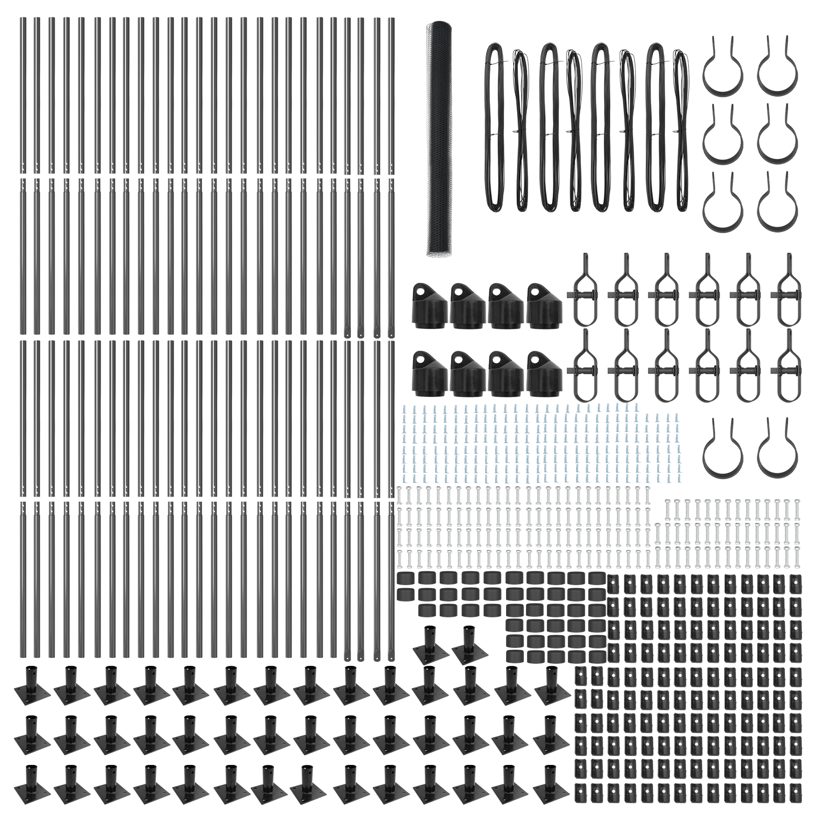 Hexagon Fence Grey 1.6x100 m Steel - Image 4