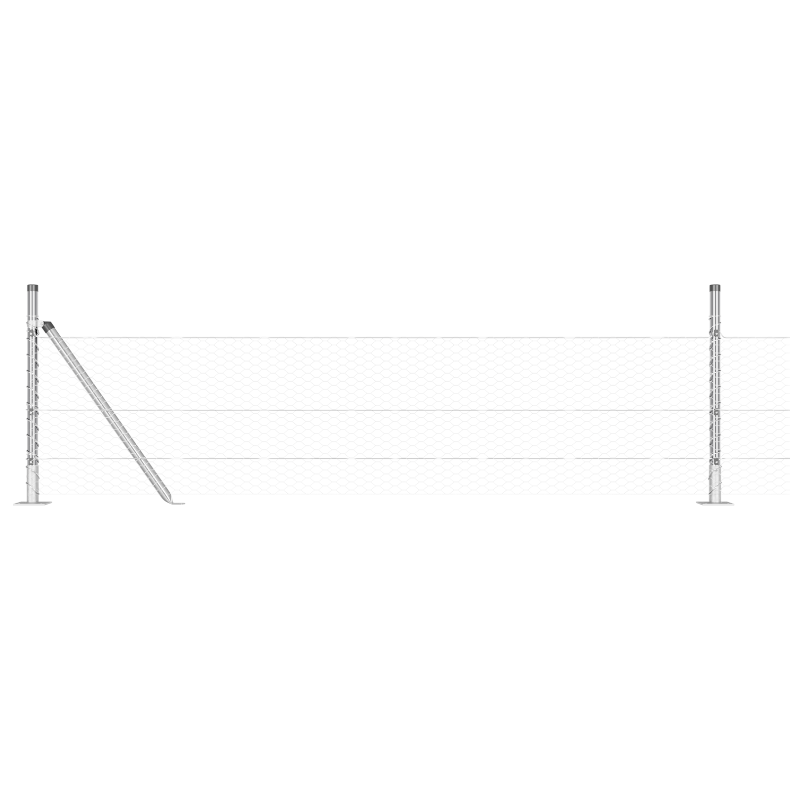 Hexagon Fence 0.5x10 m Galvanised Steel - Image 6
