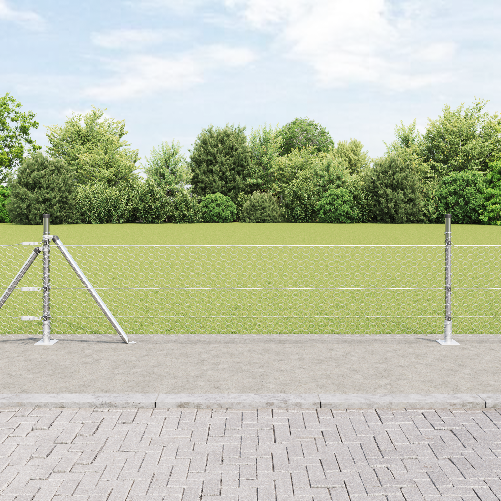 Hexagon Fence 0.5x10 m Galvanised Steel