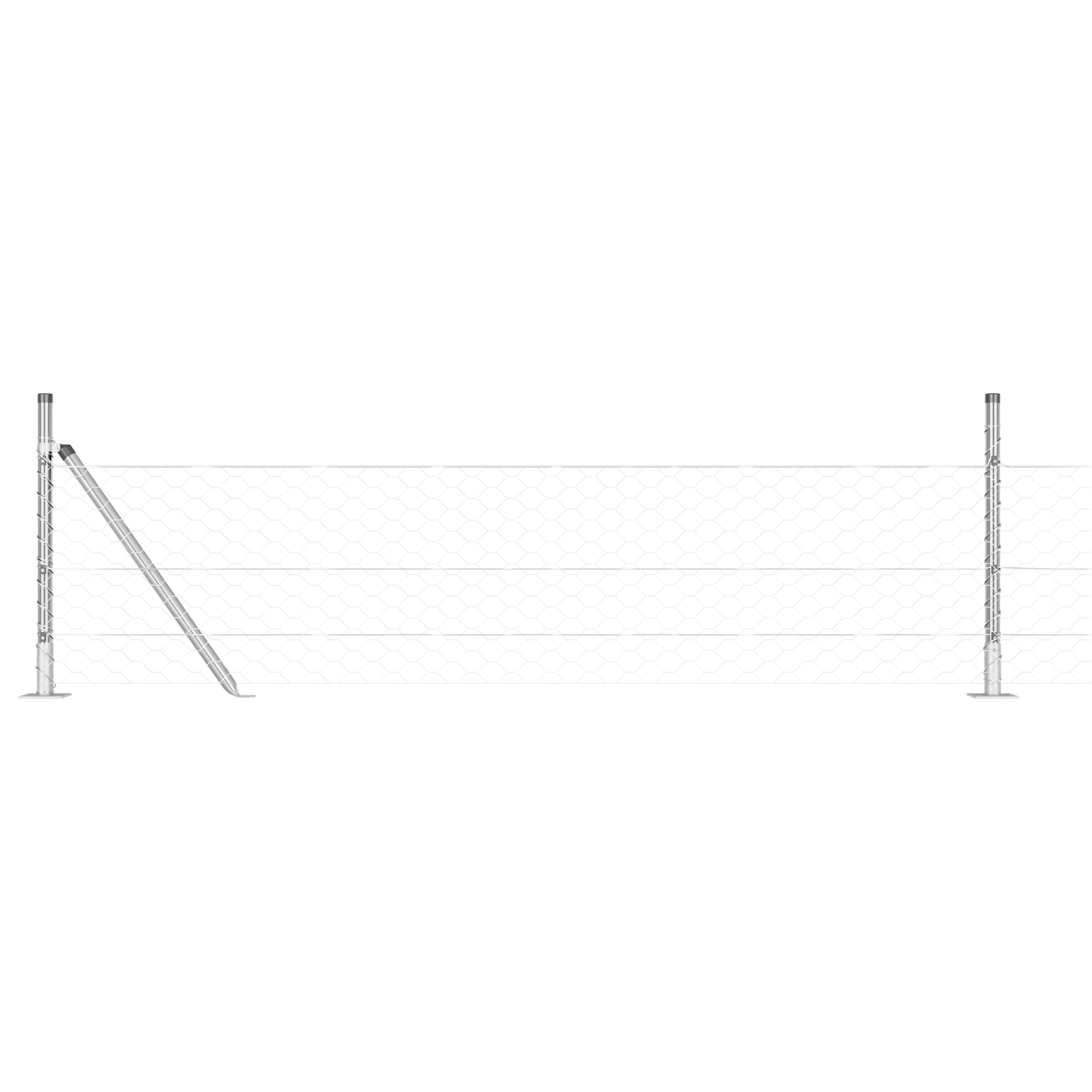 Hexagon Fence 0.5x10 m Galvanised Steel - Image 6