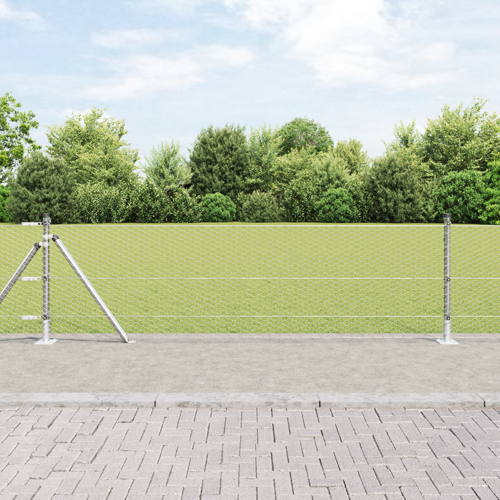 Hexagon Fence 0.6x10 m Galvanised Steel