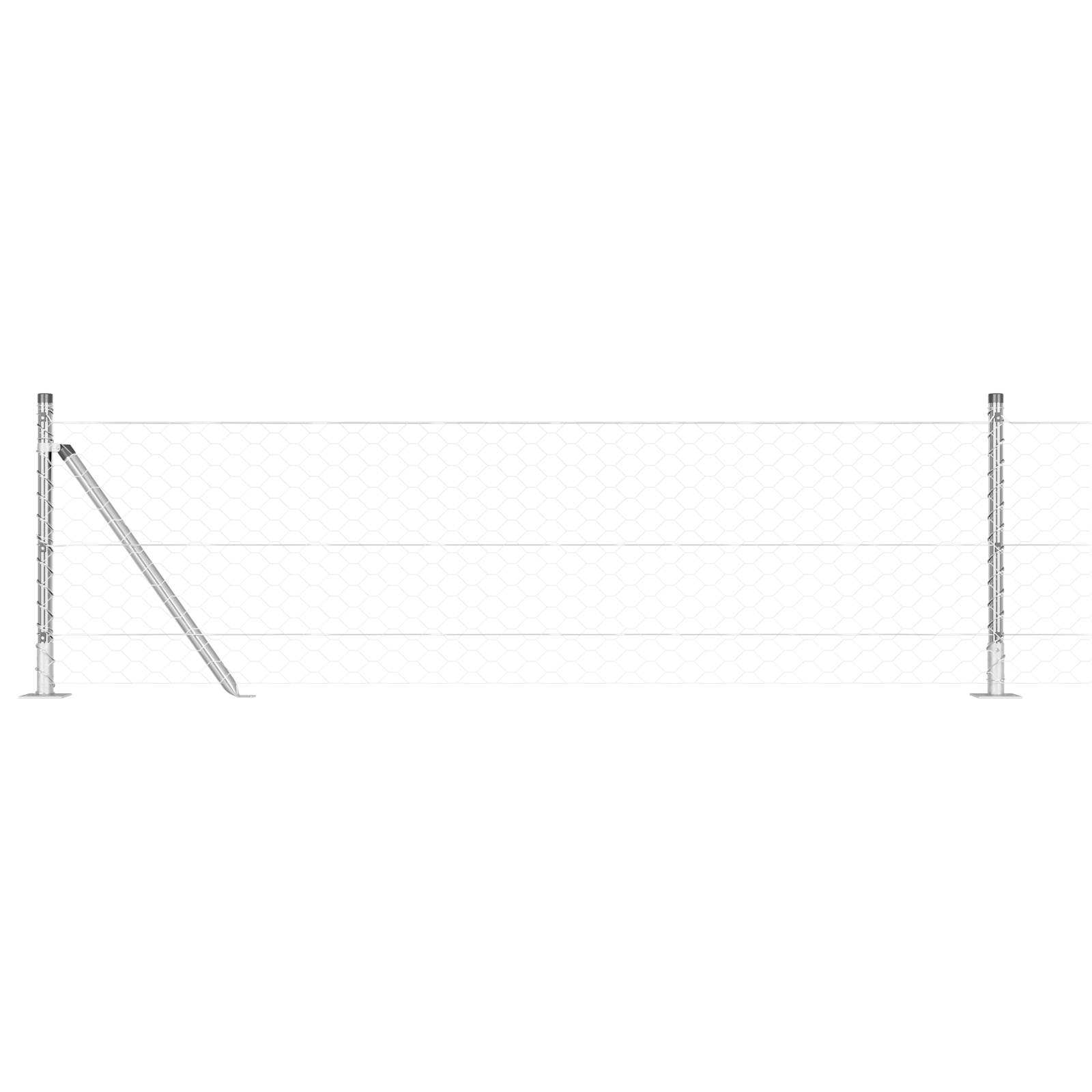 Hexagon Fence 0.6x10 m Galvanised Steel - Image 6