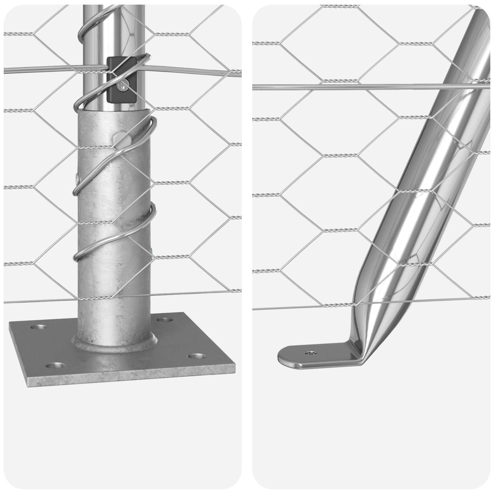 Hexagon Fence 1.4x10 m Galvanised Steel - Image 8