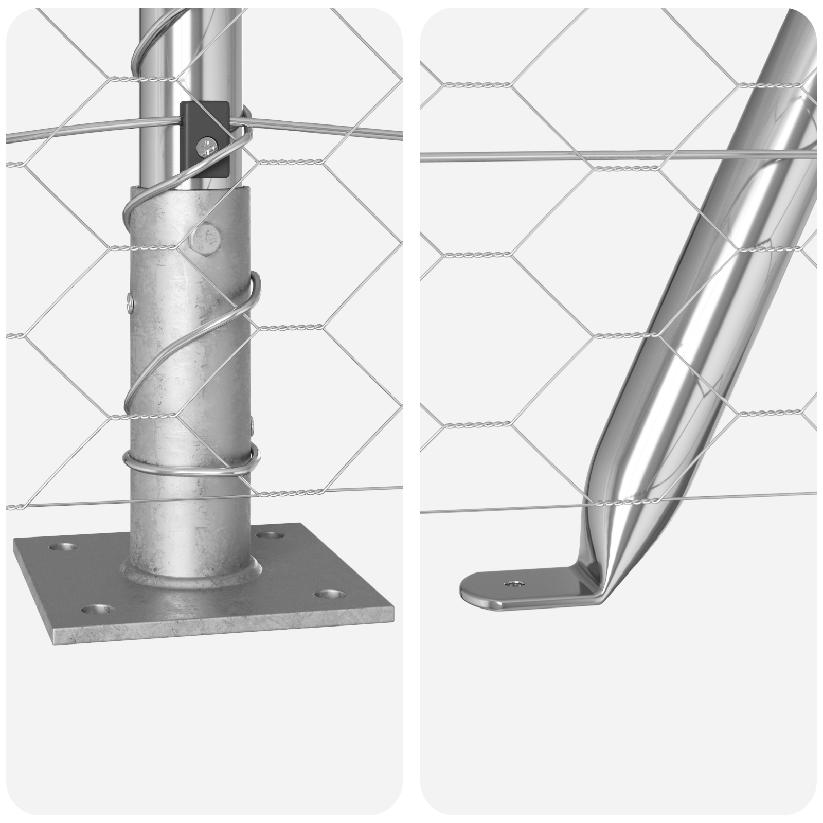 Hexagon Fence 1.4x10 m Galvanised Steel - Image 8