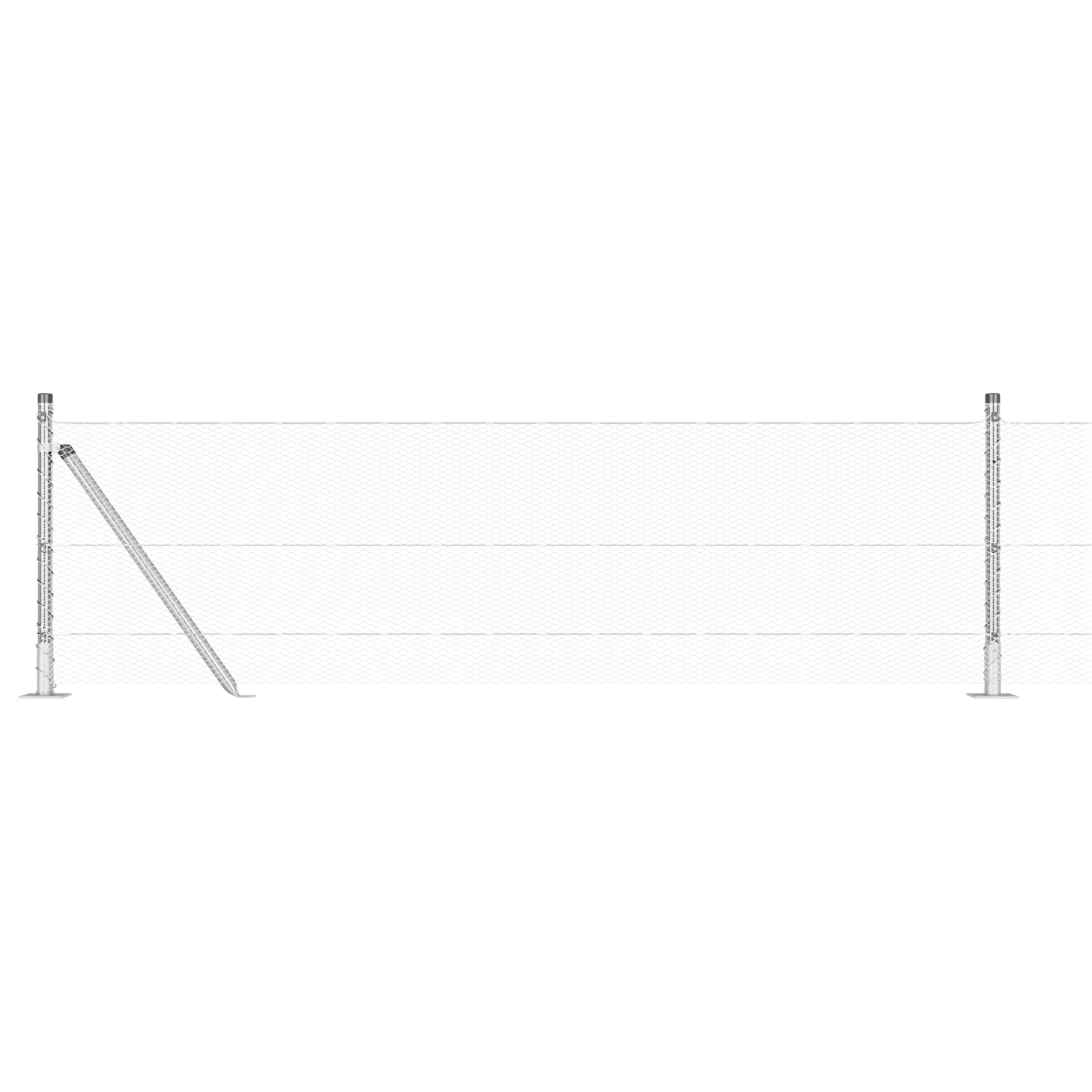 Hexagon Fence 0.4x25 m Galvanised Steel - Image 6