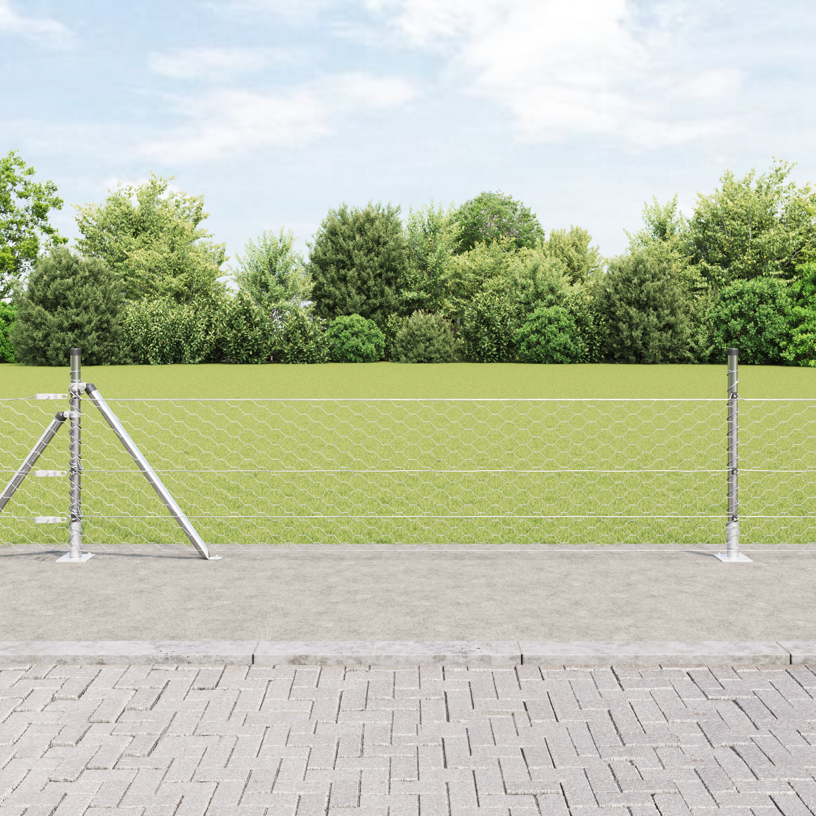 Hexagon Fence 0.5x50 m Galvanised Steel