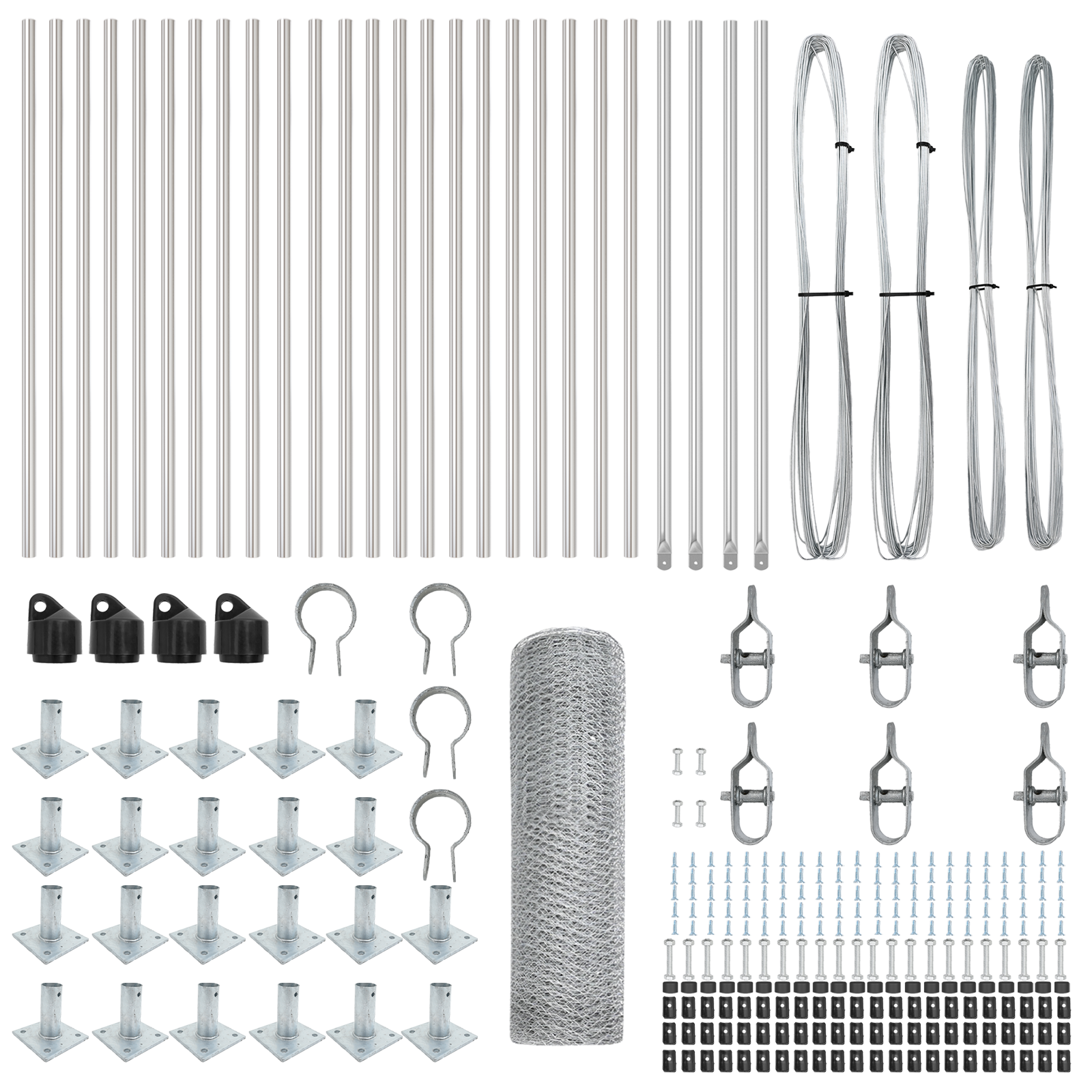 Hexagon Fence 0,8x50 m Galvanised Steel - Image 4