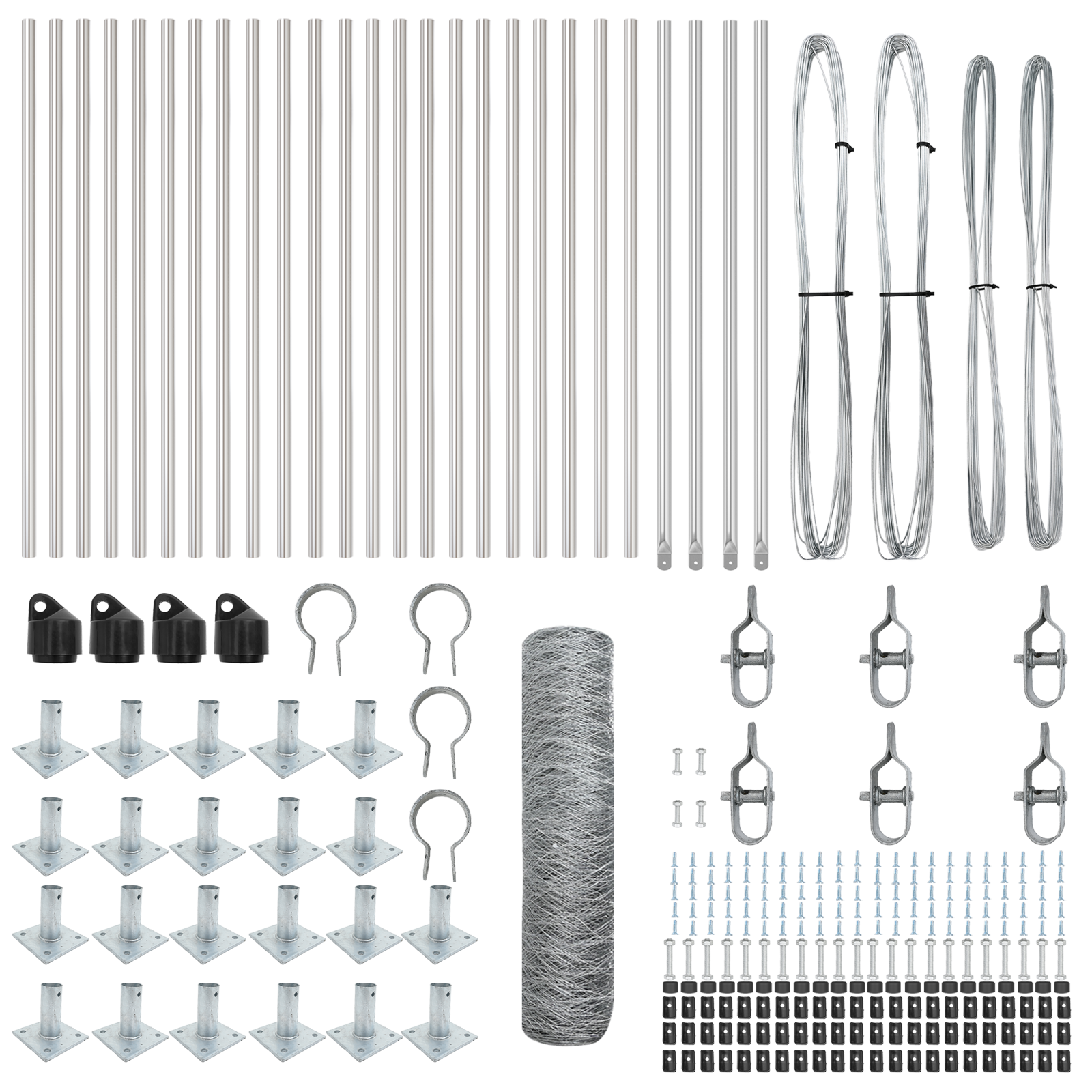 Hexagon Fence 0.8x50 m Galvanised Steel - Image 4