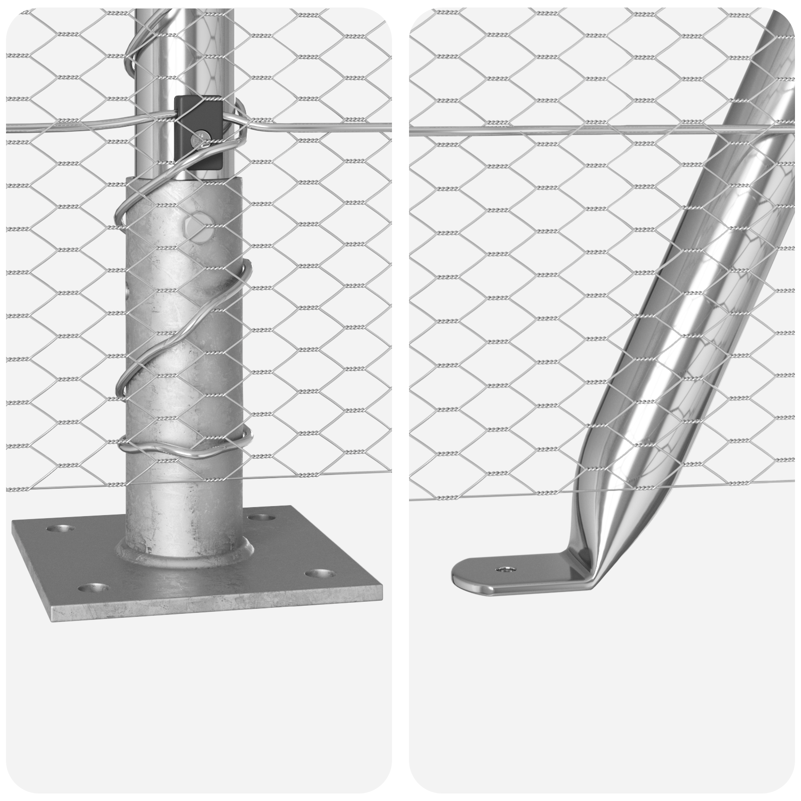 Hexagon Fence 0.5x100 m Galvanised Steel - Image 8