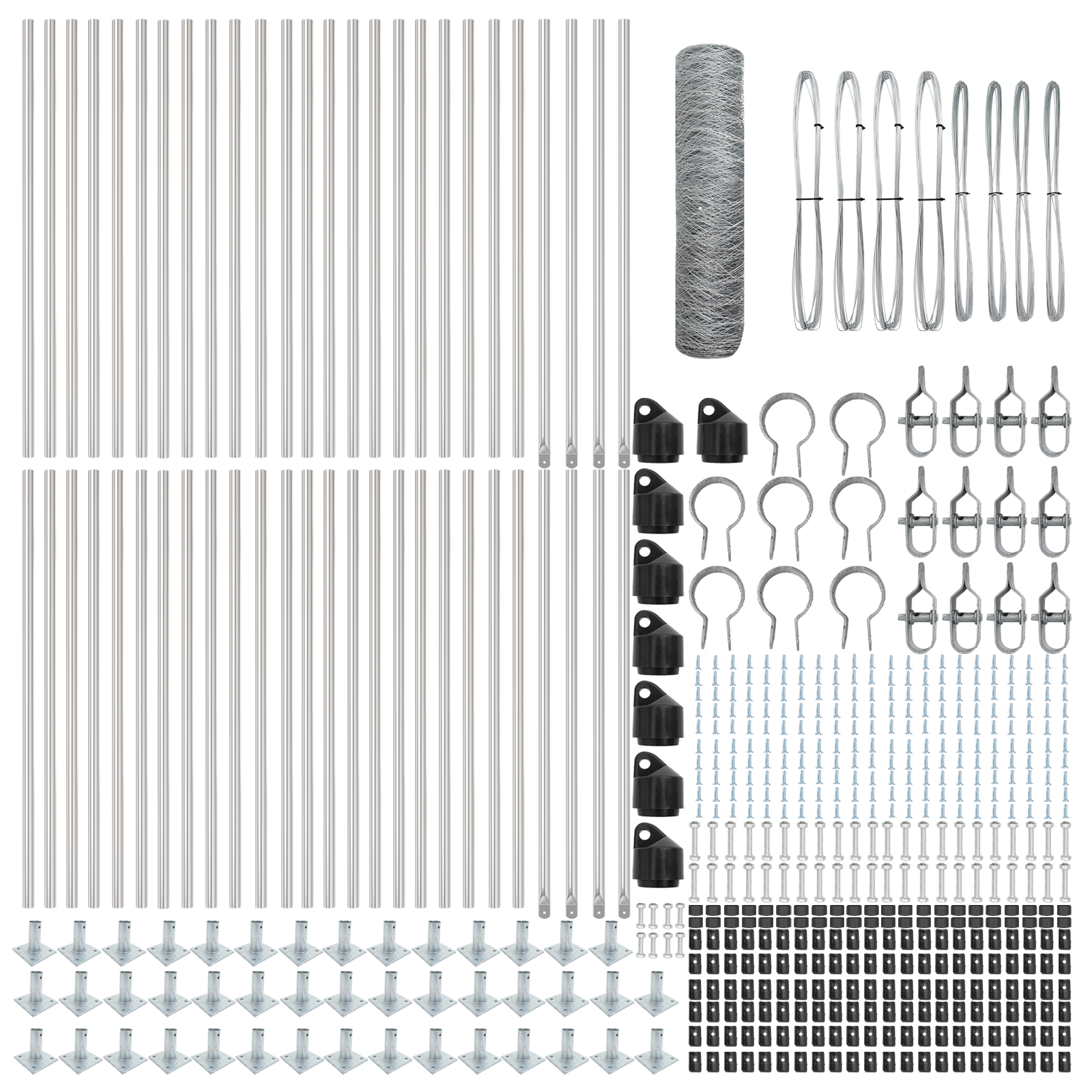 Hexagon Fence 0.5x100 m Galvanised Steel - Image 4
