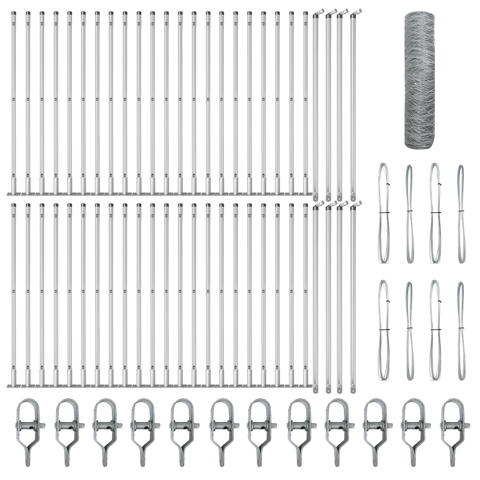 Hexagon Fence 1x100 m Galvanised Steel - Image 2