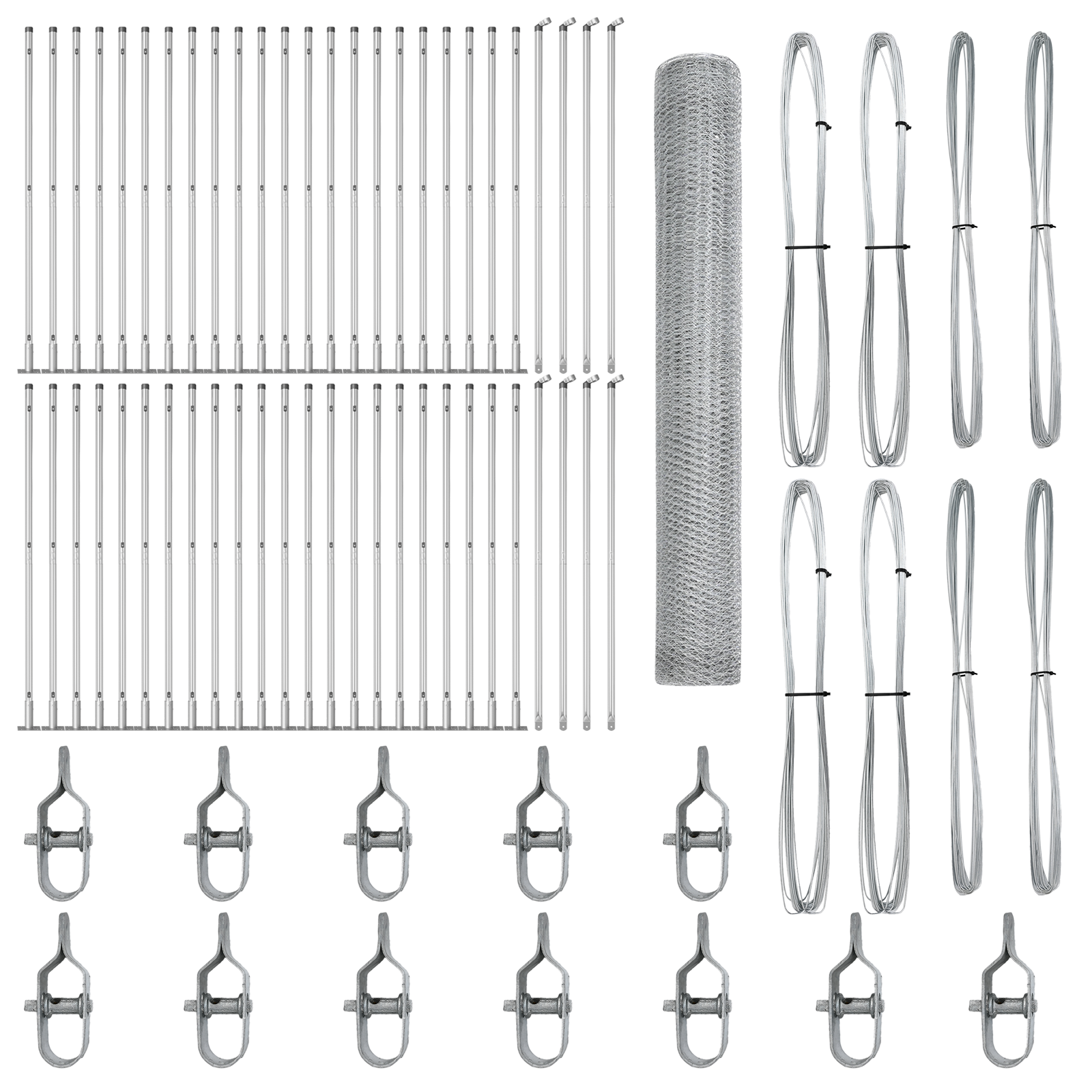 Hexagon Fence 1,2x100 m Galvanised Steel - Image 2
