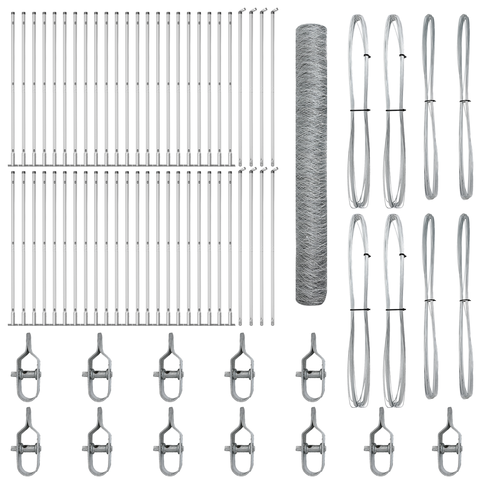 Hexagon Fence 1.2x100 m Galvanised Steel - Image 2