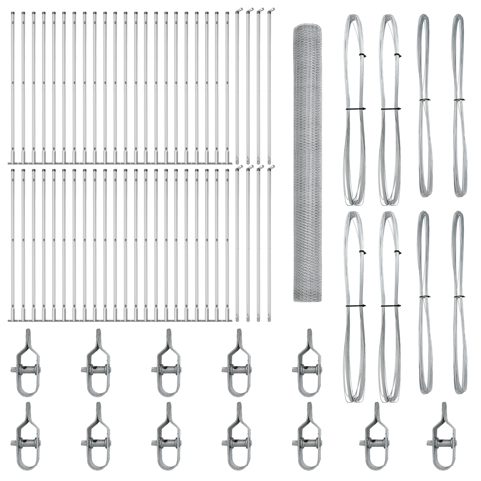 Hexagon Fence 1.4x100 m Galvanised Steel - Image 2