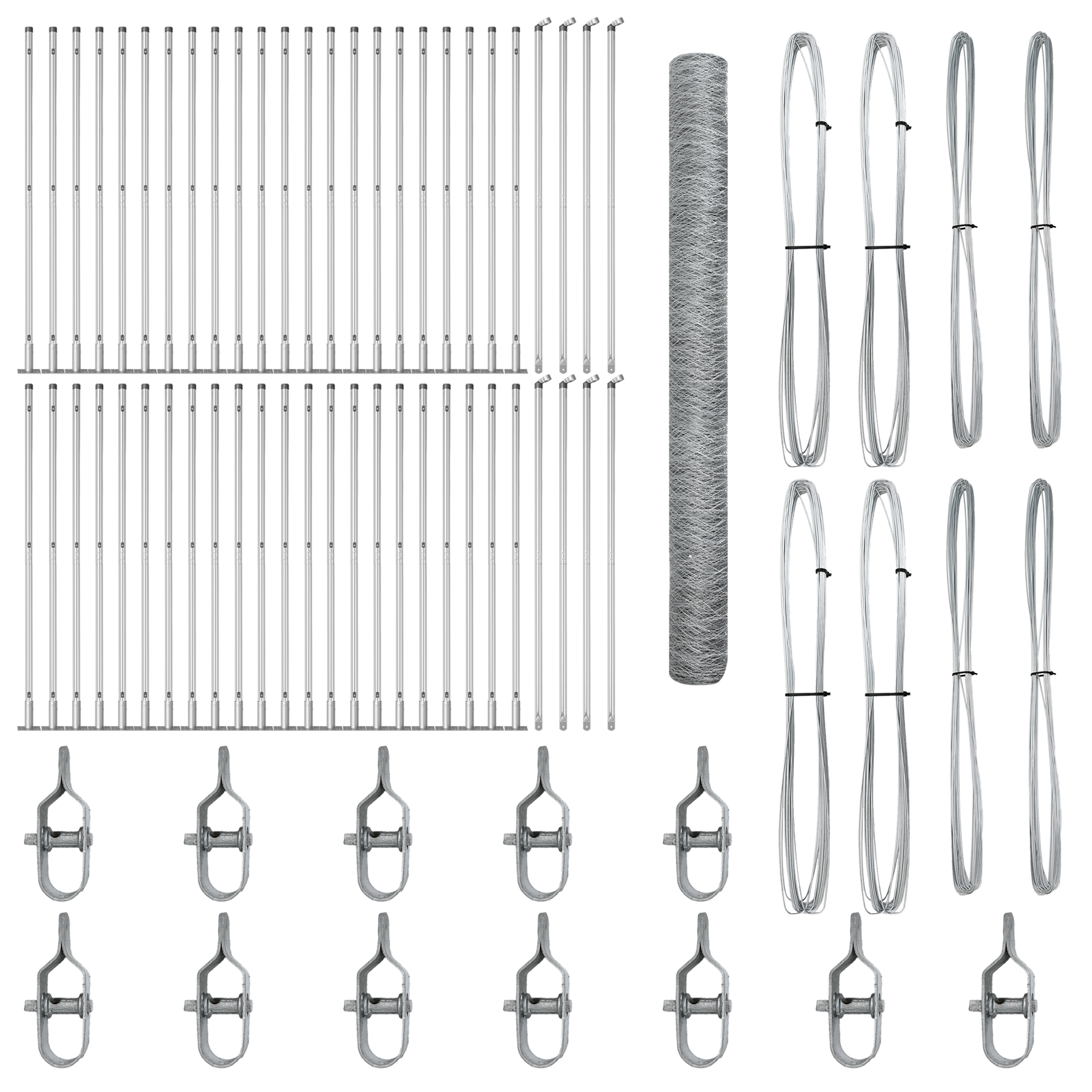 Hexagon Fence 1.6 x 100 m Galvanised Steel - Image 2
