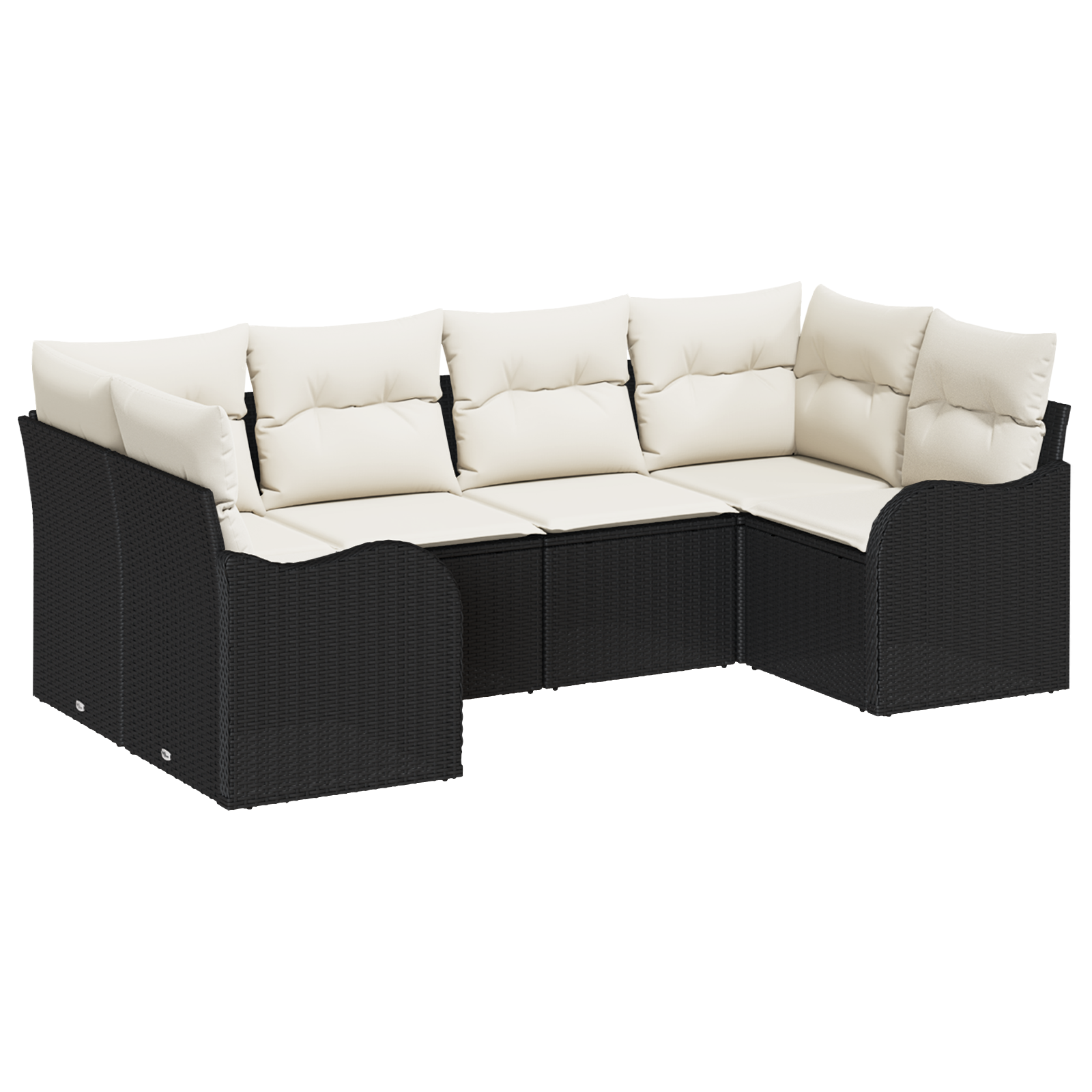 Thumbnail - vidaXL 6-teiliges Garten Sofa Set mit Kissen Schwarz Poly Rattan
