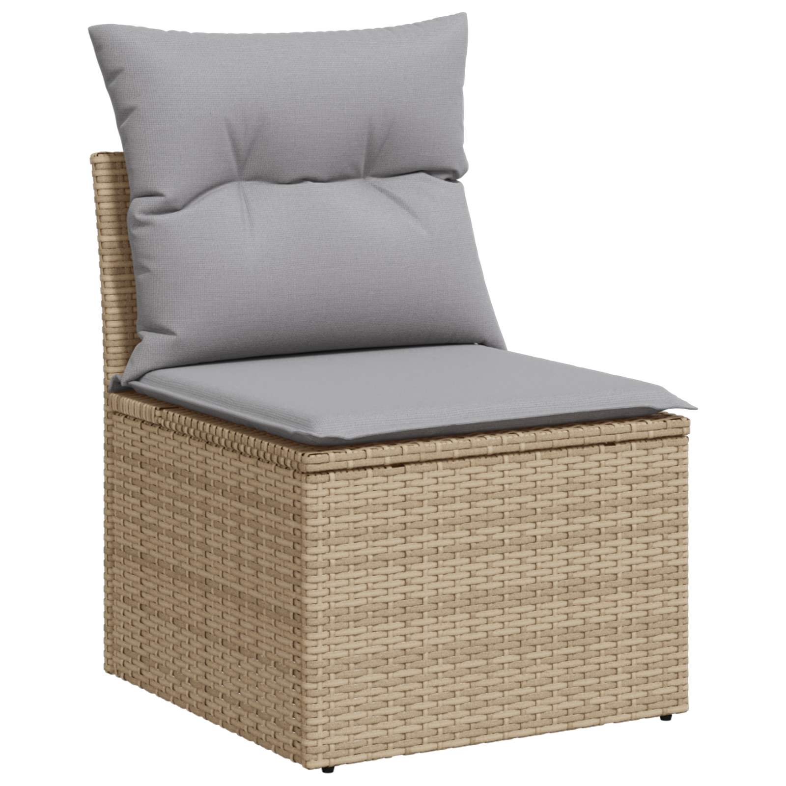 10 dalių Sodo Sofa Komplektas su Pagalvėmis Juoda Poli Ratanas - Image 5