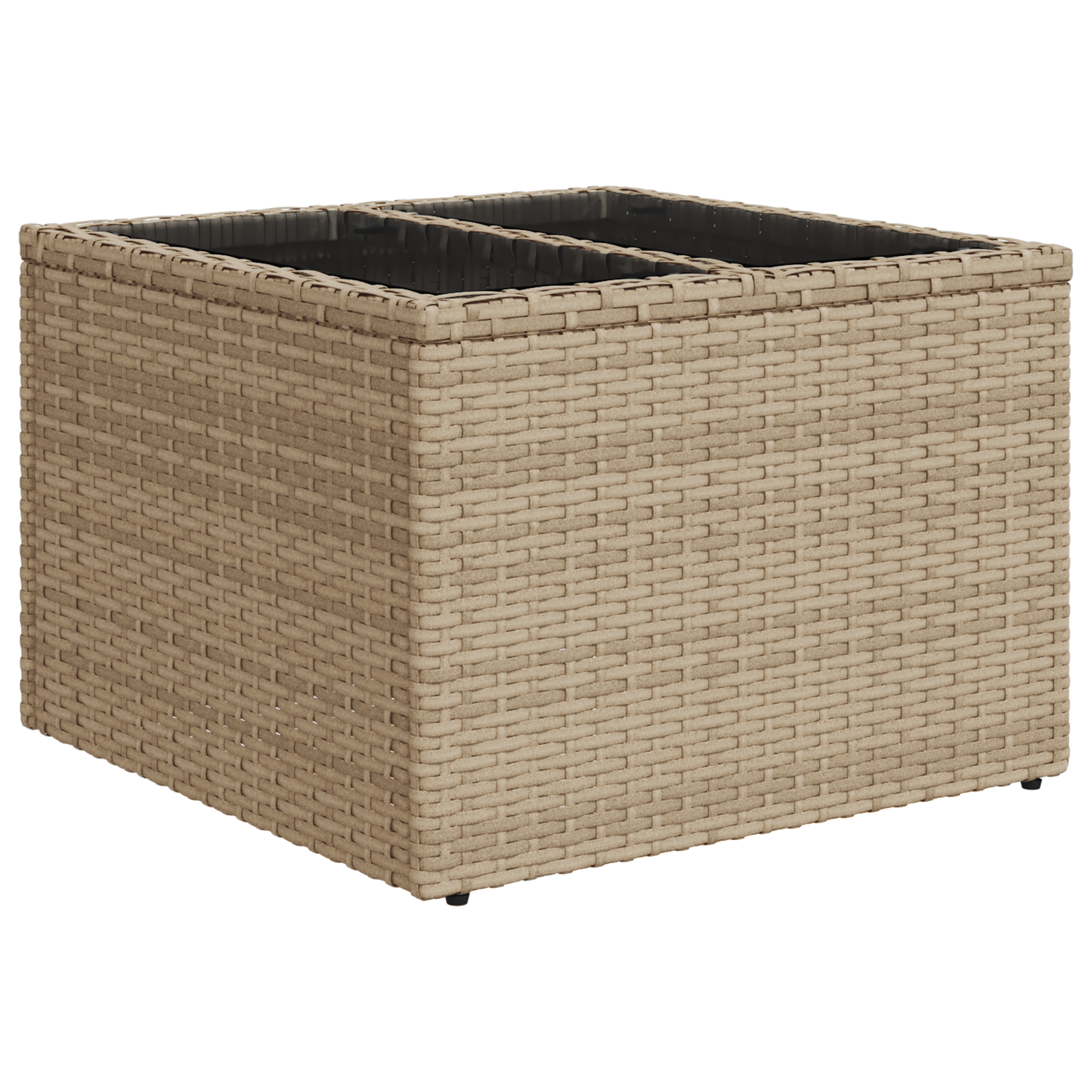10 dalių Sodo Sofa Komplektas su Pagalvėmis Juoda Poli Ratanas - Image 7