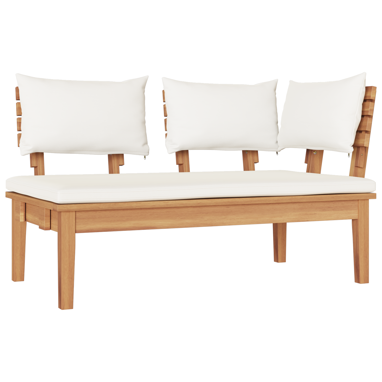 5 Piece Garden Dining Set with Cushions Solid Wood Teak - Image 8