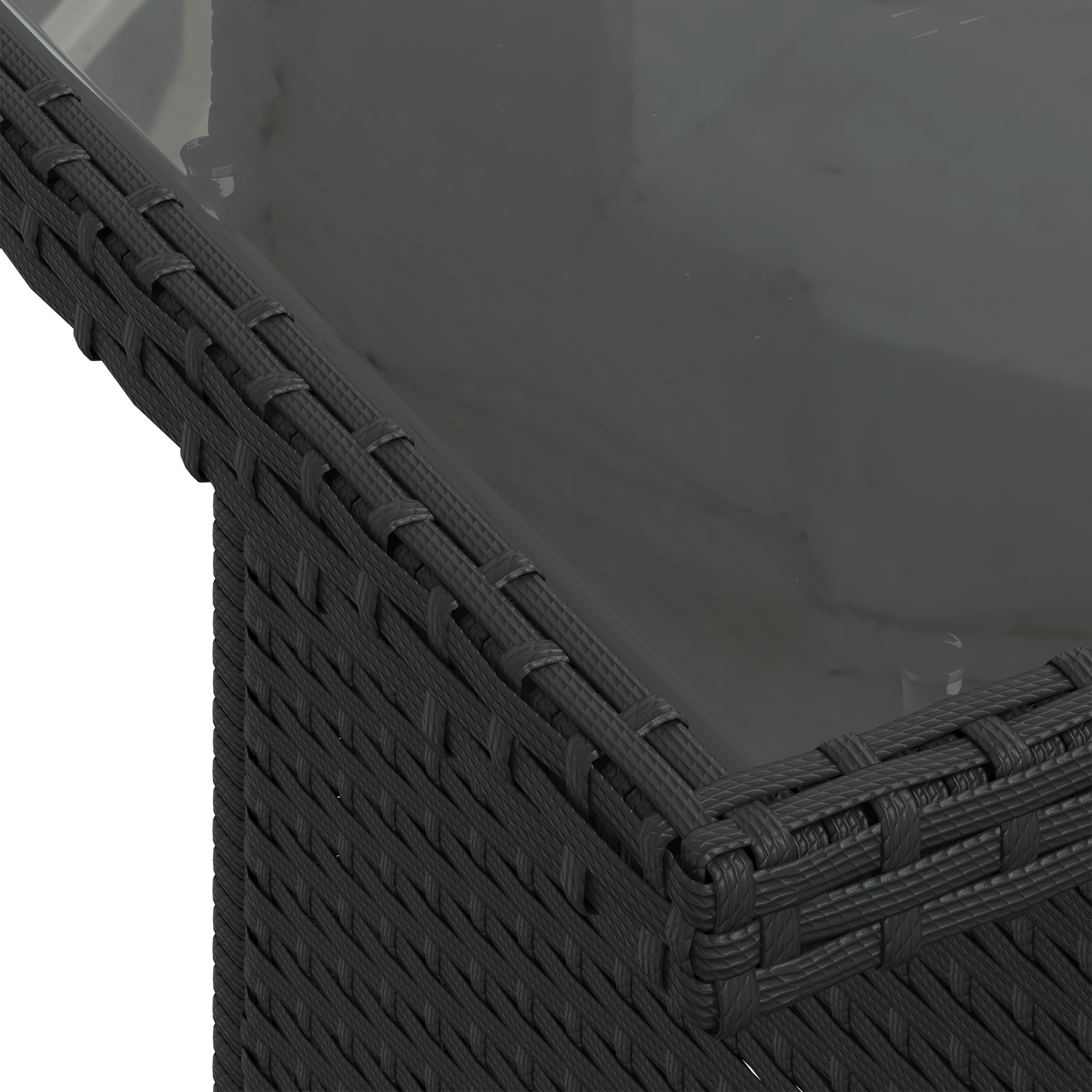 Conjunto de Sofás para Jardim de 9 Peças com Almofadas Preto Rattan Poliéster, Sofá de Jardim de com Armazenamento e Almofadas Preto Rattan Poliéster