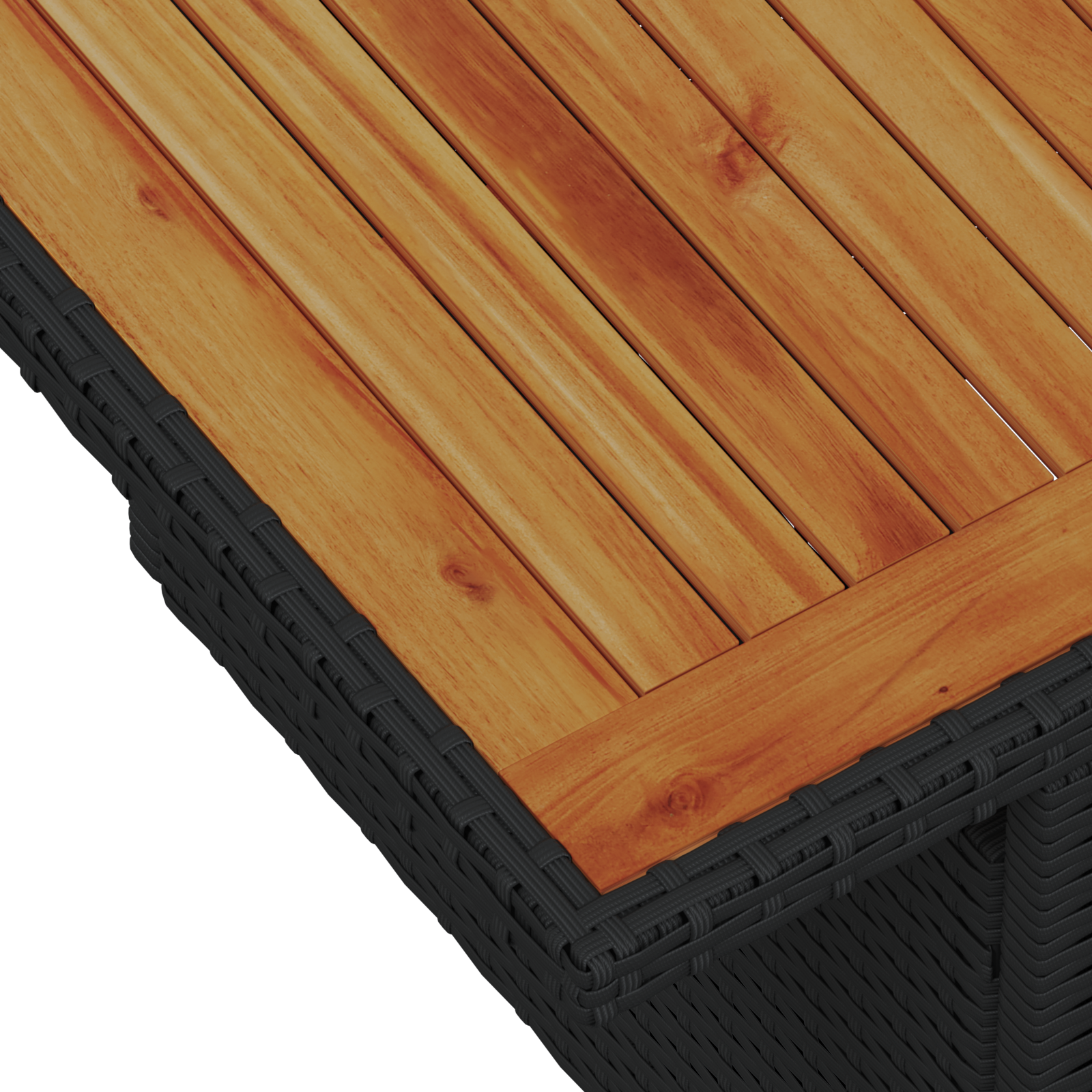 9 части градински диван комплект с възглавници Черен Полиестер - Image 11