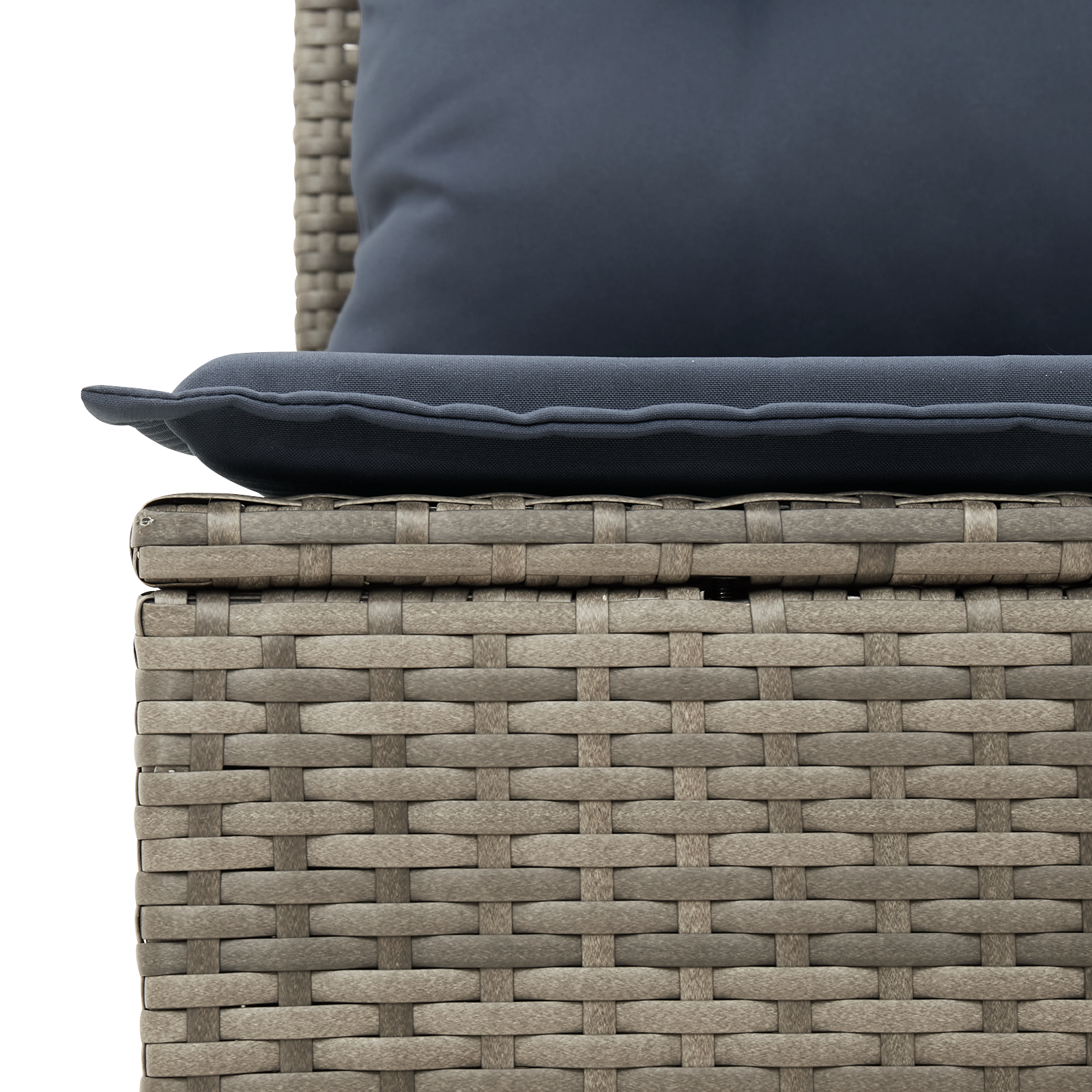 8 Piece Garden Sofa Set with Cushions Black Poly Rattan vidaXL - Picture 23 of 26