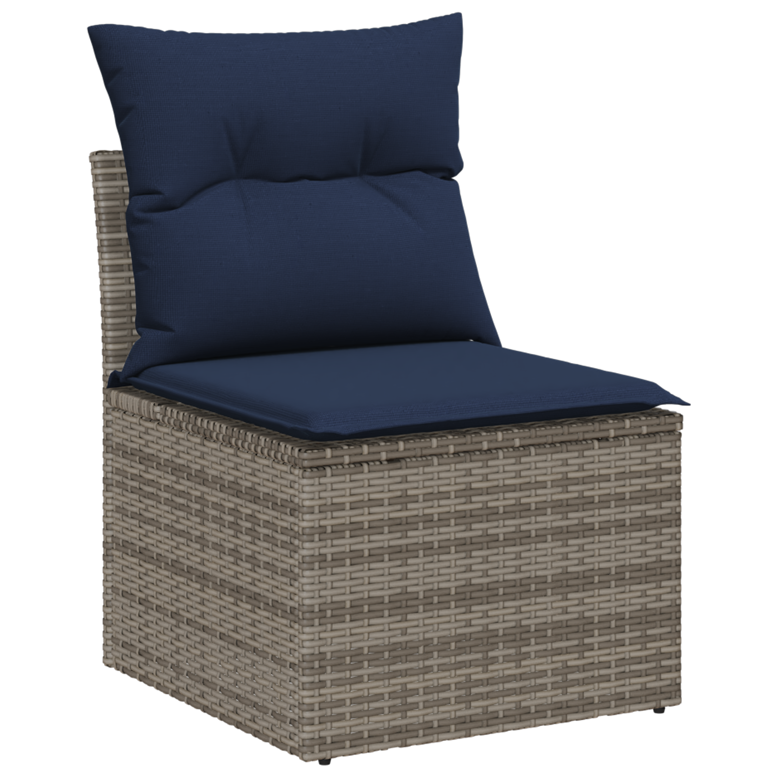 8 Piece Garden Sofa Set with Cushions Black Poly Rattan vidaXL - Picture 19 of 26