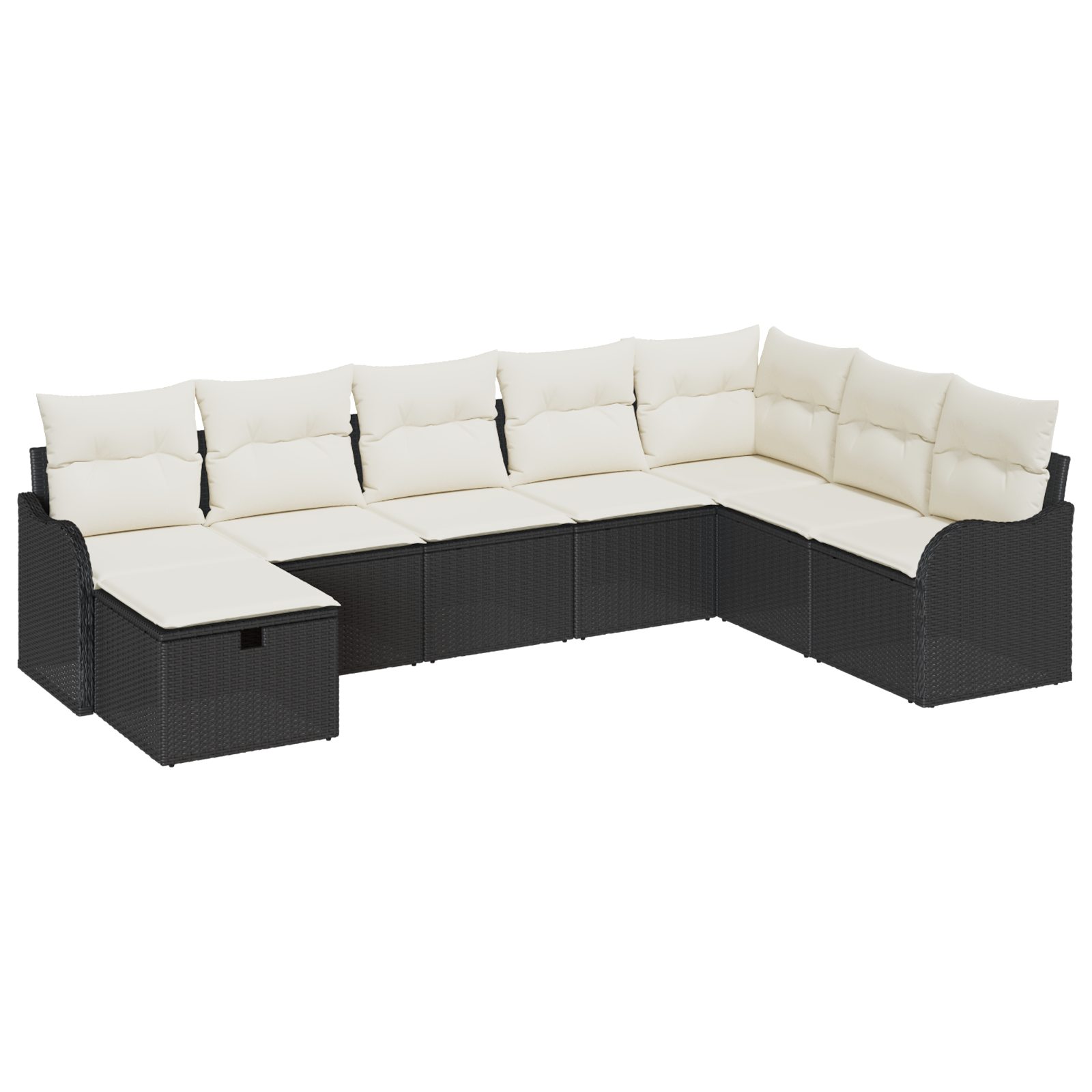Thumbnail - vidaXL 8-teiliges Garten Sofa Set mit Kissen schwarzes Poly-Rattan