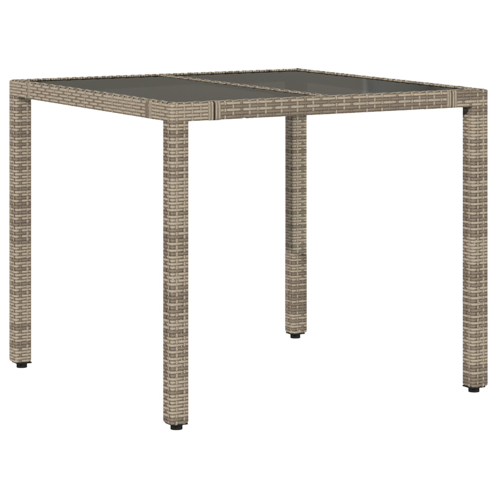 Conjunto de Jantar de Jardim 3 Peças Cinza Polyrattan, Cadeiras empilháveis com Almofadas 2 pcs Cinza Polyrattan