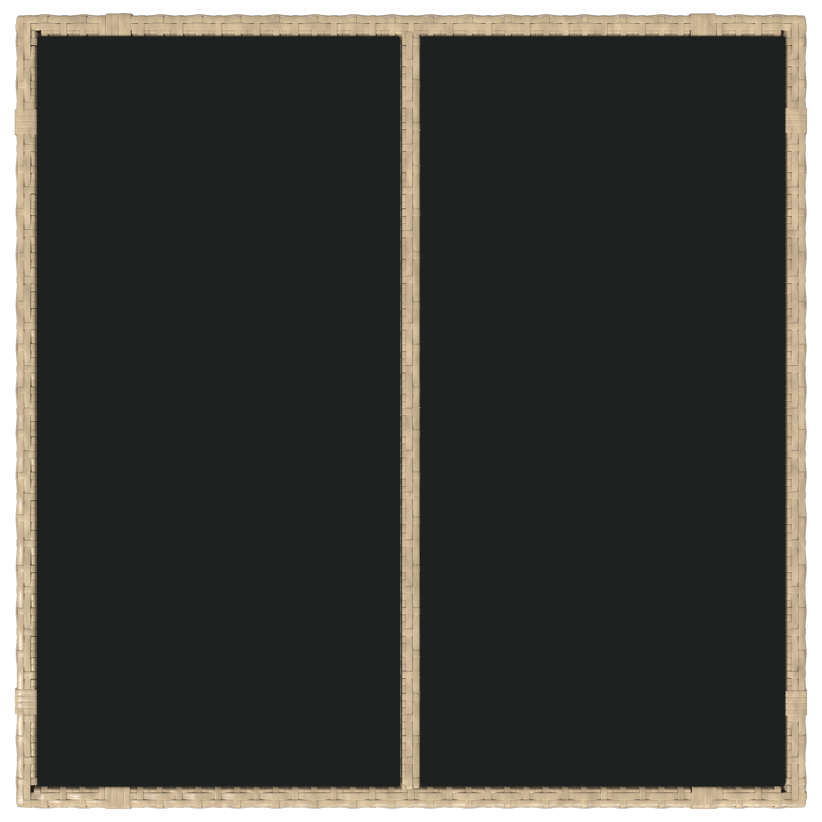 3 Piece Garden Dining Set Beige Poly Rattan - Image 8