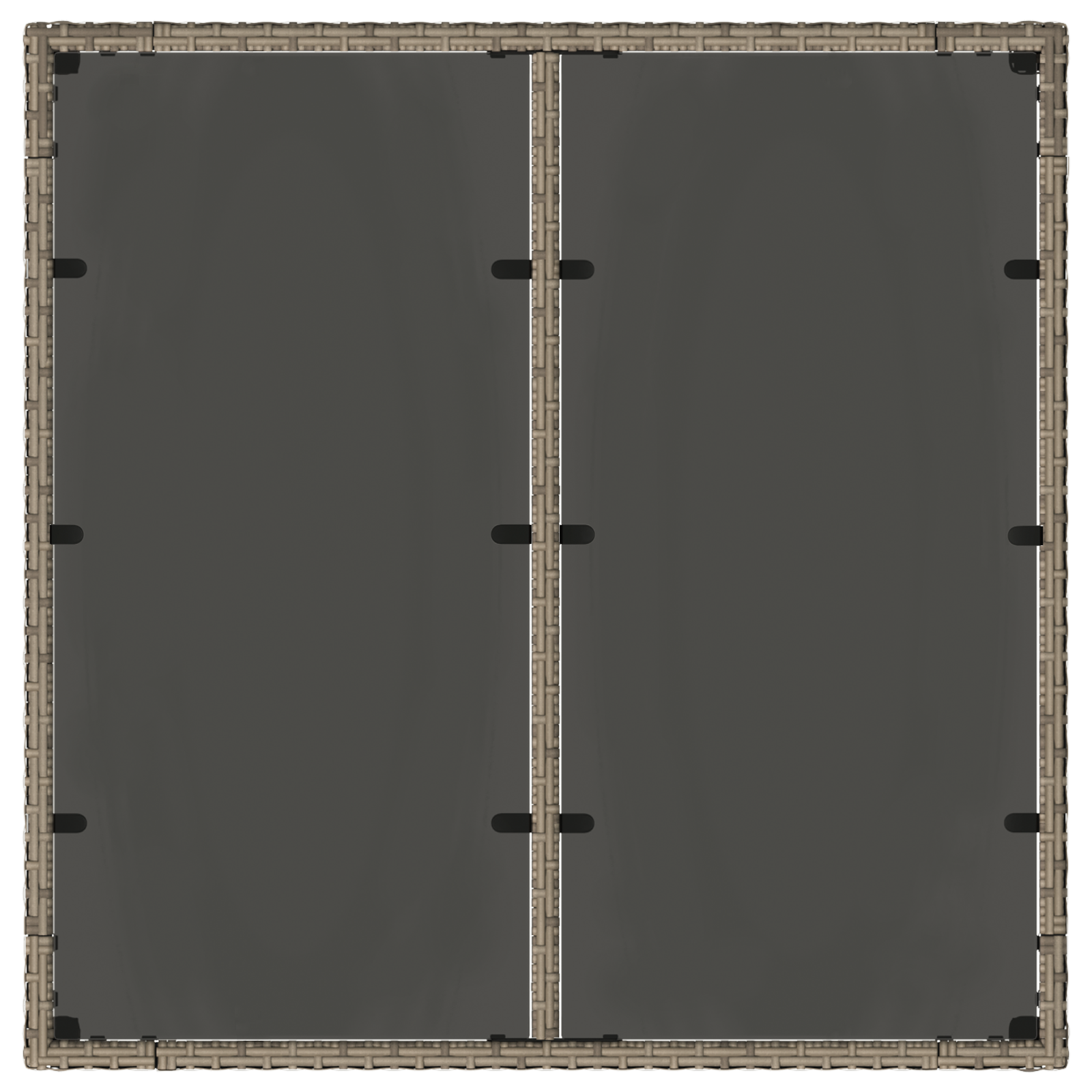 5 Piece Garden Dining Set Grey Poly Rattan, vidaXL Stacking Garden Chairs with Cushions 2 pcs Grey Poly Rattan - Image 8