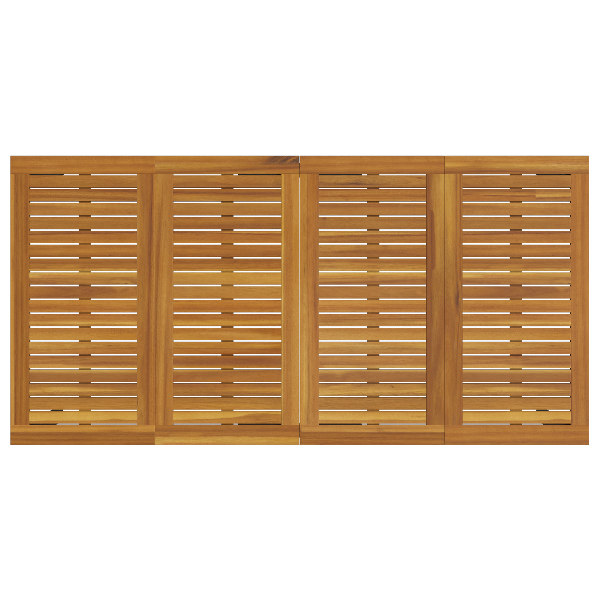 7 Piece Garden Dining Set Beige Poly Rattan Acacia - Image 8