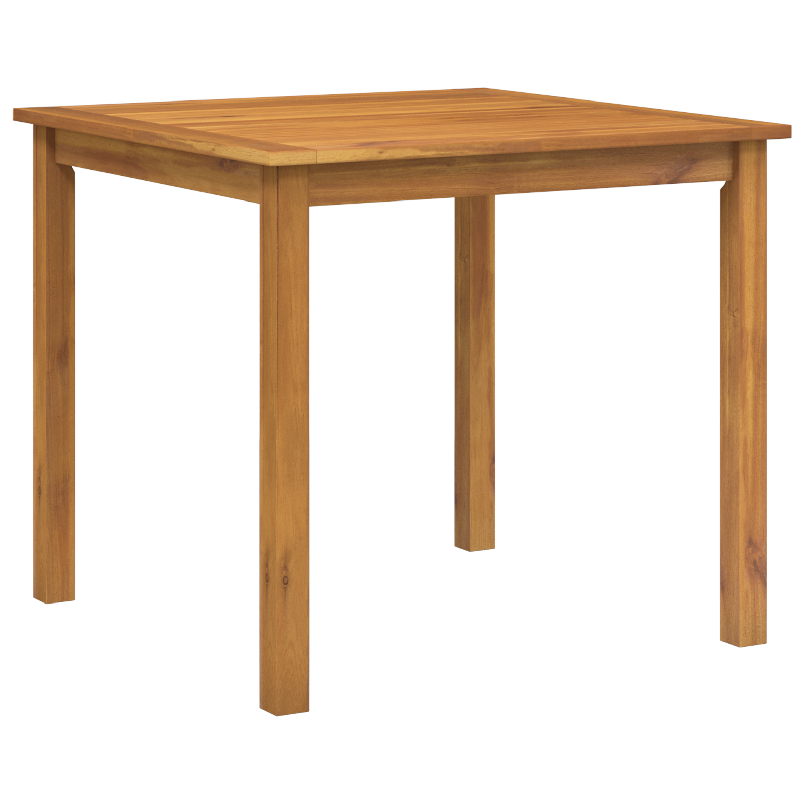 Комплект градинска трапезария vidaXL с 5 части Черен поли ратан акация, Струпващи се градински столове с възглавници 2 бр Черен поли ратан - Image 5